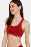 Zivame Girls Double Layered Non Wired Full Coverage Bralette - Lolipop Maroon — thumbnail 3